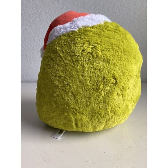 Squishmallows 12" Fuzz-A-Mallows Grinch in Santa Hat Soft Plush Christmas NEW - Picture 7 of 11